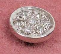 14K White Gold Pave Diamond Stud Earrings