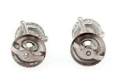 1.55ctw Round Diamond Solitaire Stud Earrings in 14K