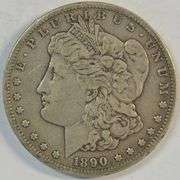 Handsome XF 1890-CC Morgan Silver Dollar. Scarce