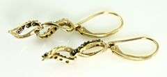 Fascinating Rose Gold Chocolate and White Diamond  Earrings