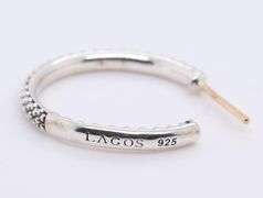 Trendy Lagos Hoop Earrings in 925 Sterling Silver