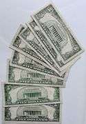 8 Different $ 5 FRN  Silver Certificates or US Notes