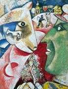 Collectible Vintage Marc Chagall, Me and the Village