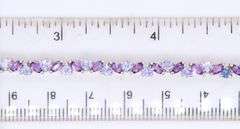Charming White Gold Amethyst and Tanzanite Tennis Bracelet