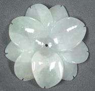 White Carved Flower Bead