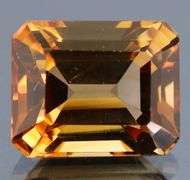Lavish 7.42ct emerald cut Imperial Topaz