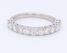 Dazzling White Gold 1.05ctw Diamond Band