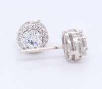 Sterling Silver Crystal Earrings Lot