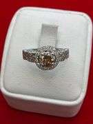 CERTIFIED 14K WHITE GOLD AND DIAMOND RING