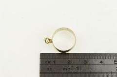 10K Yellow Gold Victorian Child's Baby Band Wedding Ring Charm/Pendant