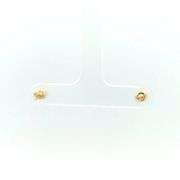 14K Yellow Gold 4.2mm Vintage Pearl Simple Stud Earrings