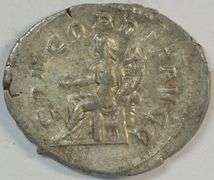 Original Otacillia Severa Roman Silver Piece, 244-249 AD