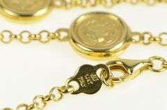 14K Yellow Gold Hera Greek Goddess Chain Statement Necklace