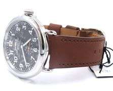 Shinola The Runwell 47mm Quartz Black Dial on Brown Strap Watch