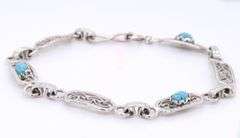 925 Sterling Silver Turquoise Bracelet