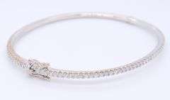 Brilliant White Gold Diamond Bangle