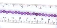Amethyst Bead Anklet with Yellow Gold
