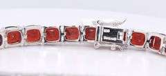 925 Sterling Silver RBC Tourmaline Tennis Bracelet