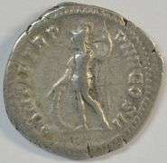 Handsome Caracalla Roman Silver Denarius, 198-217 AD