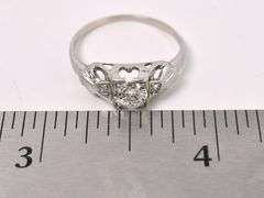 Dazzling Diamond Ring in 18K White Gold