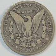Rare key date 1892-CC Morgan Silver Dollar. Nice circ