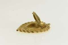 14K Yellow Gold 1950's Heart Love Symbol Photo Locket Pendant