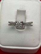 CERTIFIED BRAND NEW 14K WHITE GOLD AND DIAMOND RING