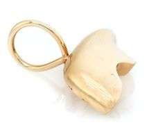 The Golden Bear Open Bottom Mama Bear Pendant in 14K