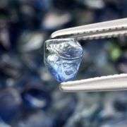 Really heavy and richly colored 30.80ct Sapphire set