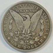 Key date 1890-CC Morgan Silver Dollar. Very sharp circ