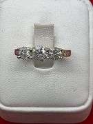 CERTIFIED 14K GOLD AND DIAMOND RING