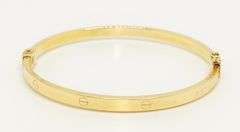 14KT YELLOW GOLD BANGLE BRACELET