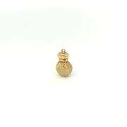 14K Yellow Gold 3D Bag of Cash Money Sack Wealth Fortune Charm/Pendant