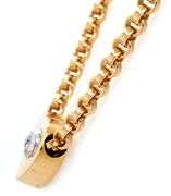 Chopard 0.25ct Diamond Les Chaines Bezel Set Heart Pendant Necklace in 18K W/Box