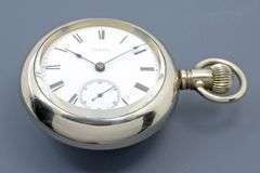 Exceptional 1885 Waltham Pocket Watch in Nickel