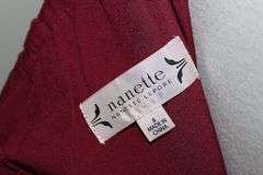 Stylish One Side Shoulder Burgundy Dress