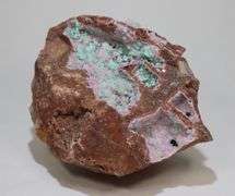 Huge! 3,570ct Selenite and Rosasite specimen