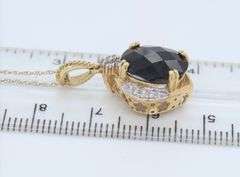 10KT Yellow Gold Oval Garnet Pendant With Chain