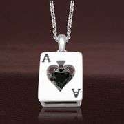 "Vegas Passion" Sterling silver with center dancing stone pendant