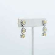 Stunning Pair Of Natural Welo Opal Earrings 7 Cttw