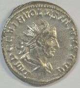 Near Mint Volusian Roman Silver Piece, 251-253 AD