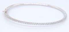 Brilliant White Gold Diamond Bangle