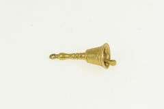 14K Yellow Gold 3D Articulated Hand Bell Vintage Charm/Pendant