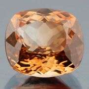 Vivid! 5.53ct cushion cut Imperial Topaz