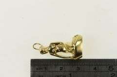 14K Yellow Gold 3D Dutch Little Mermaid Statue Souvenir Charm/Pendant