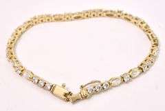 Vermeil CZ Bracelet in Sterling Silver