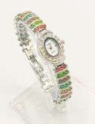 GROUP LOT OF 2X 18KT GOLD PLATED & GEMSTONE WATCHES- BRAND NEW!