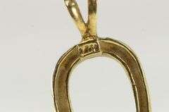14K Yellow Gold Textured Nugget Horse Shoe Good Luck Charm/Pendant