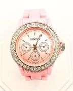 Fancy Pink Geneva & Gemstone Watch