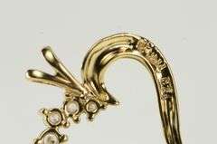 14K Yellow Gold Classic CZ Heart Love Symbol Vintage Pendant